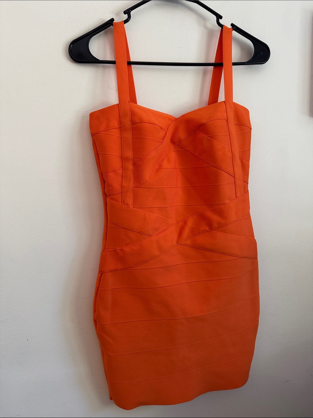 Better Be Women’s Orange Strappy Bodycon Dress